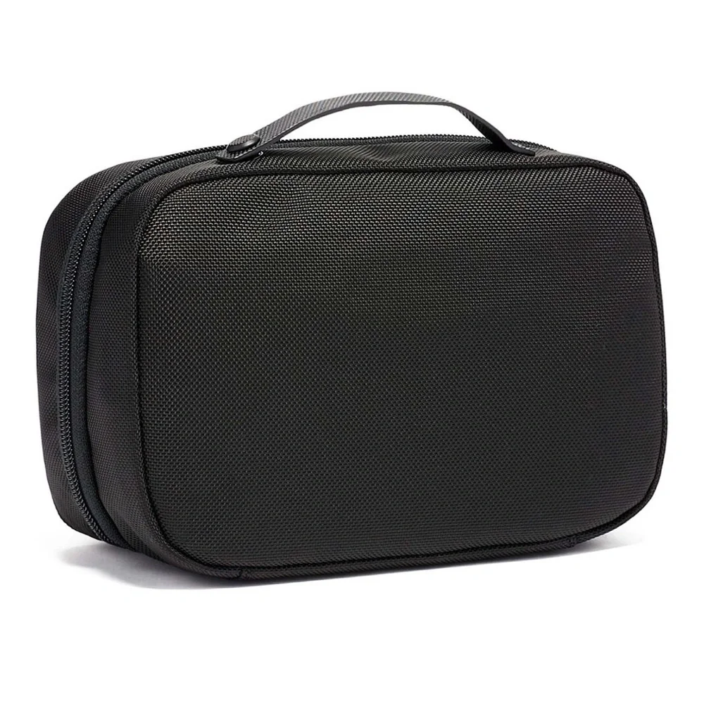 TUMI • Black Split Travel Kit Cosmetic Bag Cade Mean Girls Musical Custom Make - Picture 2 of 5